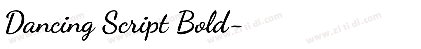 Dancing Script Bold字体转换